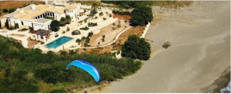 Lagkada bei Makry Gialos Südostkreta, Lagkada: Traumhafte Luxusvilla direkt am Meer zu verkaufen Haus kaufen